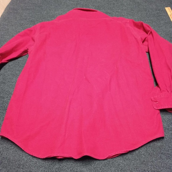 Vintage Carhartt Flannel Chamois Shirt Adult XL Red Button Up Double Pocket - Picture 5 of 7